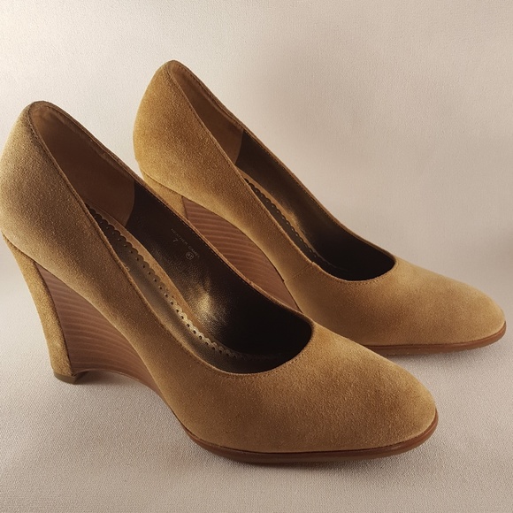 Donald J. Pliner Suede Heather Wedge Heels - Picture 4 of 8